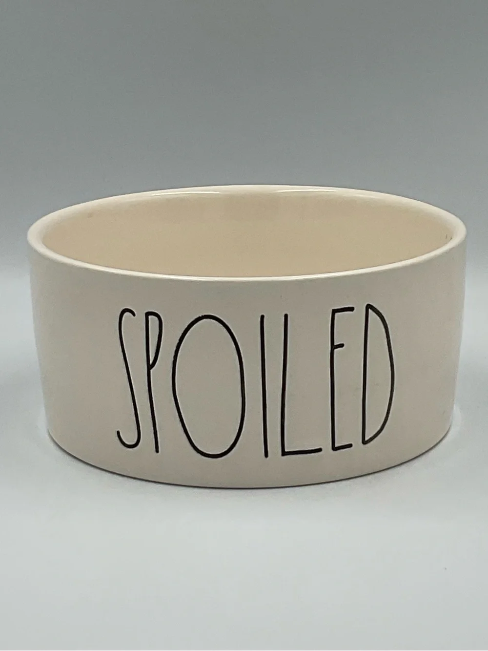 Rae Dunn “SPOILED” Ceramic Pet Bowl